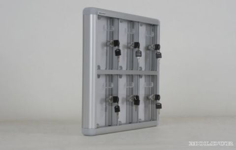 Cep Telefonu Dolabı 6 Gözlü Şeffaf Pleksi Kapı