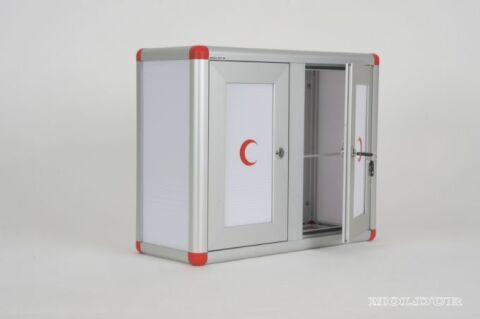 Ecza Dolabı Kilitli Ara Bölmesiz