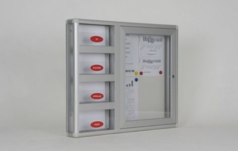 4 A4 Lük Duyuru Panosu Sabit Bariyerli Ortak Posta Kutusu