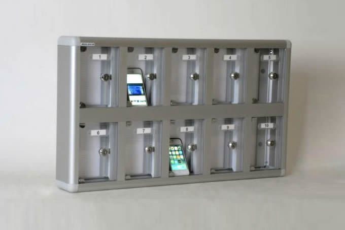 Cep Telefonu Emanet Dolabı 10 Lu Şeffaf İsimlikli