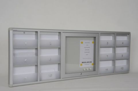 12 Daire Bariyer İstem Posta Kutusu 2A4 İlan Panolu