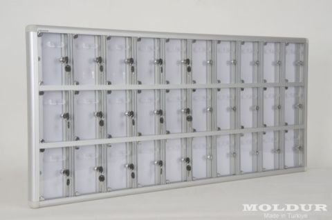 Cep Telefonu Dolabı 30 Adet Kapasiteli İsimlikli Şeffaf