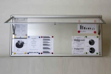 Camlı Pano 12 A4 Kapasiteli Slim