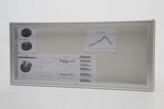 İlan Panosu Mıknatıslı 12 A4 Kapasiteli