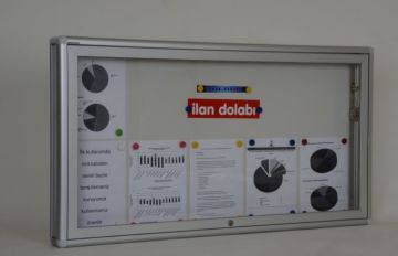 Camlı Pano 10 A4 Kapasiteli