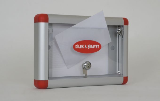Dilek ve Şikayet Kutusu Şeffaf
