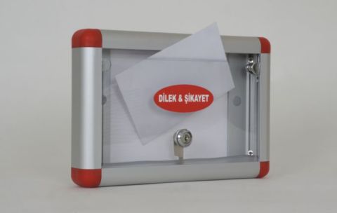 Dilek ve Şikayet Kutusu Şeffaf