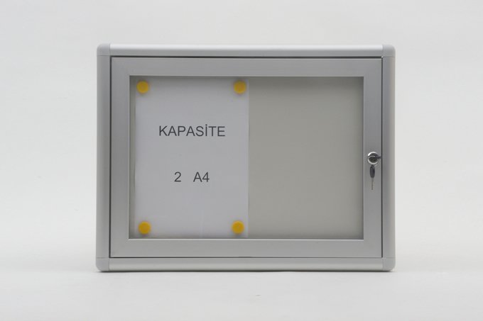 Apartman Duyuru Panosu Mıknatıslı 2 A4 Kapasiteli