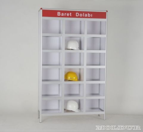Şantiye Baret Dolabı 18 Göz