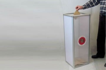 Şeffaf Oy Sandığı Polikarbon