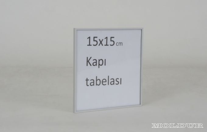 Milimetrik Kapı İsimliği Kayar Pleksi Muhafazalı