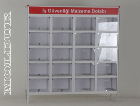 İş Güvenliği Malzeme Dolabı 20 Gözlü