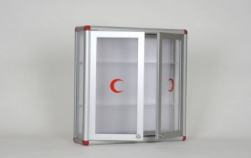 Ecza Dolabı Çift Kapılı Transparan Jumbo