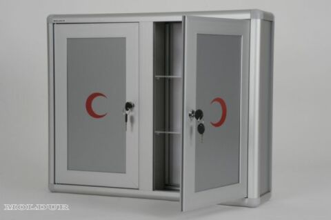 Metal Ecza Dolabı Ara Bölmeli Kilitli