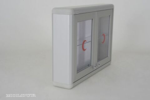 Ecza Dolabı Çift Kapı Şeffaf Pleksili