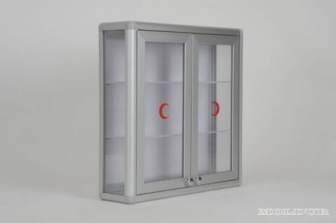 Kare Ecza Dolabı Çift Kapılı Mıknatıslı